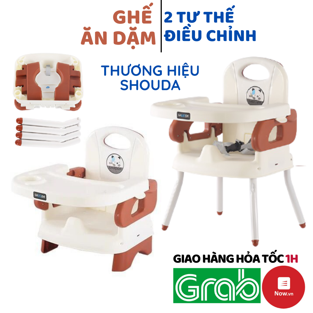 Ghế ăn dặm cho bé Shouda ăn dặm kiểu nhật và BLW cho bé từ 6 tháng nhựa PP an toàn 4 chân tháo rời chịu lực 30kg Zozon phân phối chính hãng