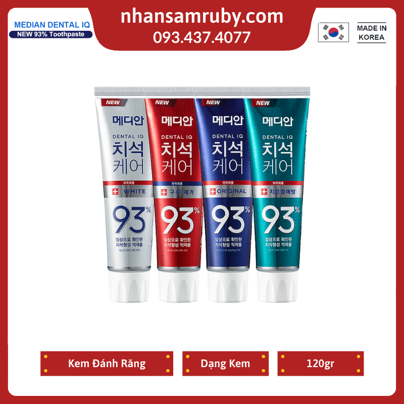 Kem đánh răng Median 93% Hàn quốc