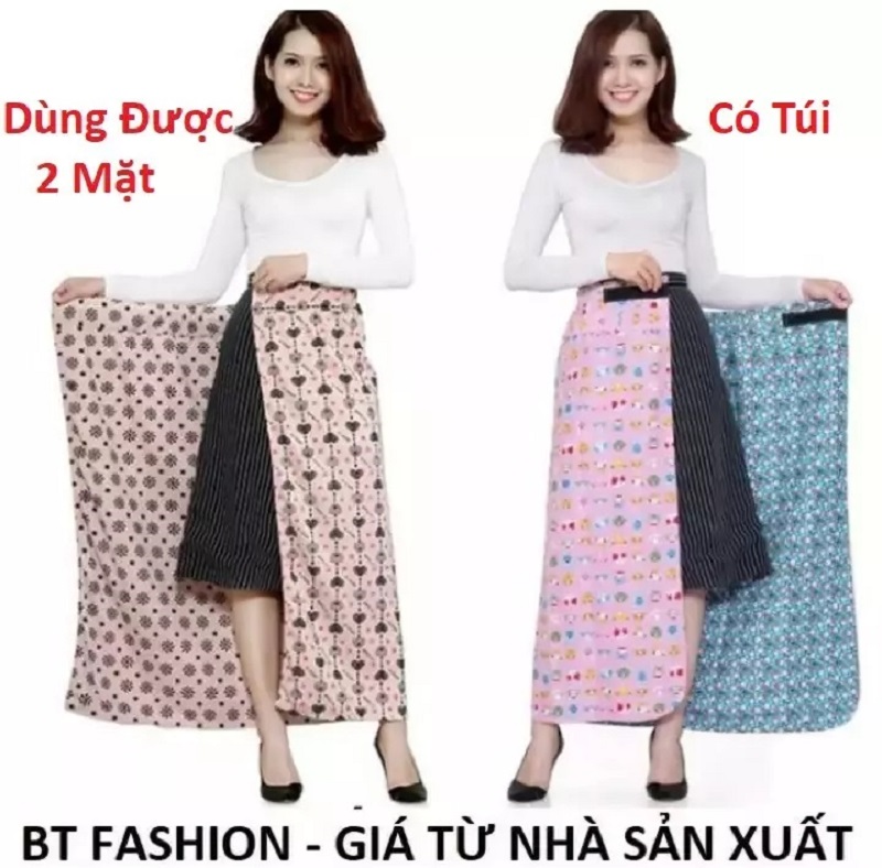 Váy Chống Nắng (Loại Tốt) 2 Lớp + 2 Mặt, Có Túi Tiện Lợi - BT Fashion - Giao màu ngẫu nhiên (PK-VCN08)