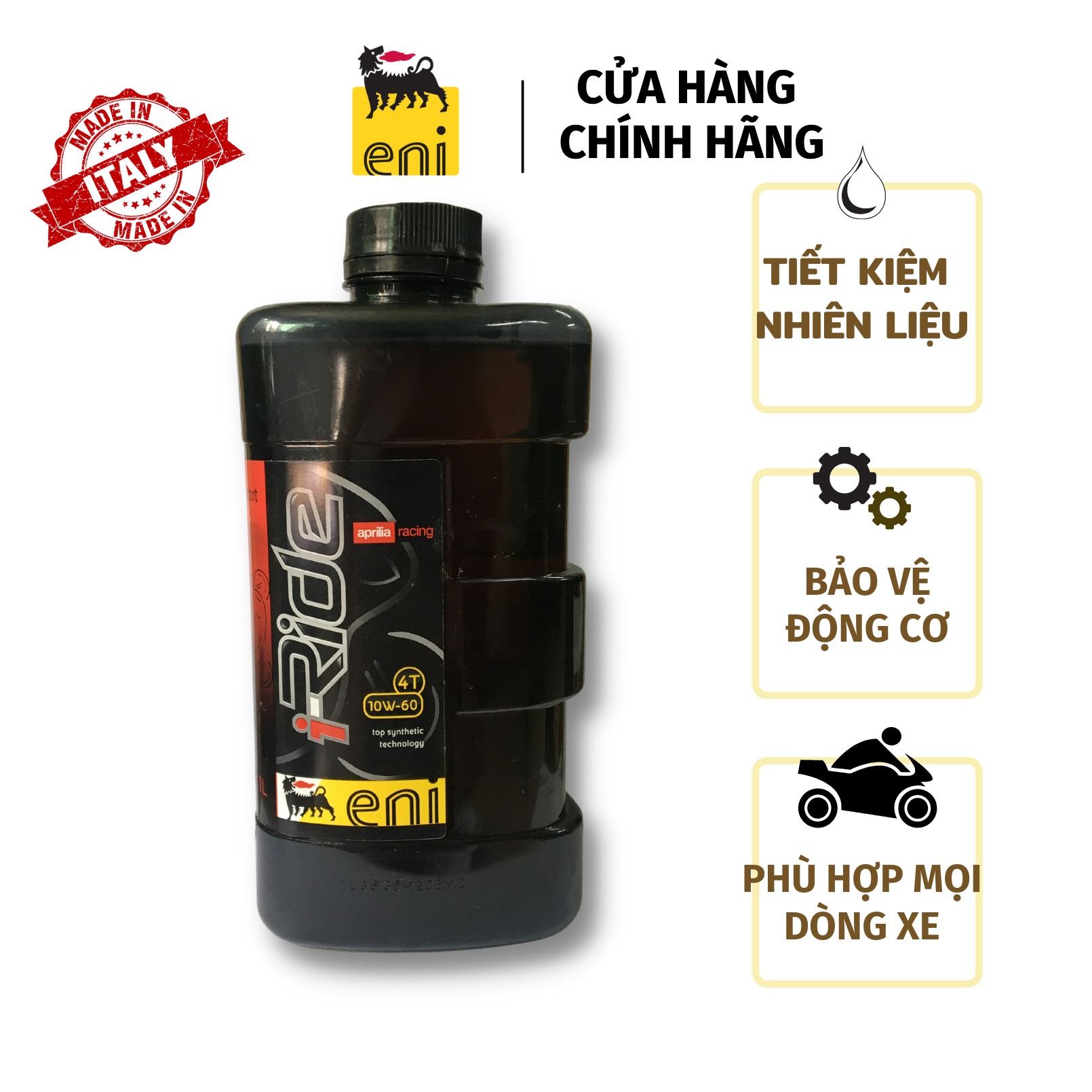 Dầu nhớt cao cấp  ENI i- ride racing 4T 10w-60