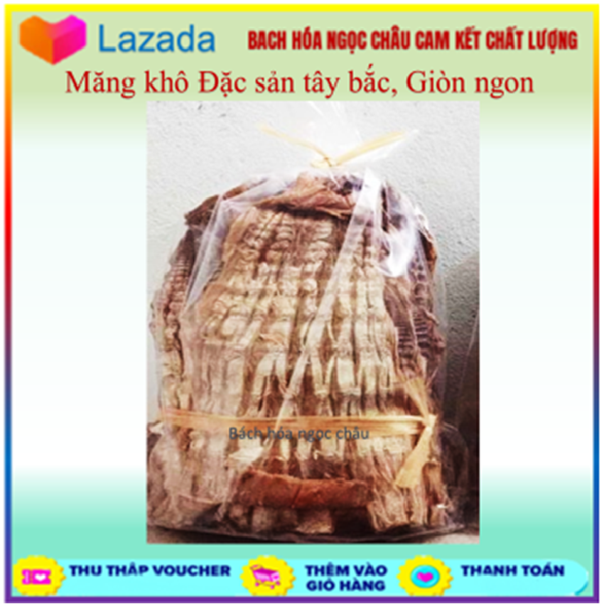 0.5 kg Măng Đặc sản vùng Tây Bắc, Măng phơi tự nhiên, vàng, Giòn, Không hóa chất, Bách hóa Ngọc châu