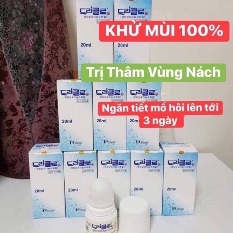Lăn Khử Mùi Driclor Hàn Quốc