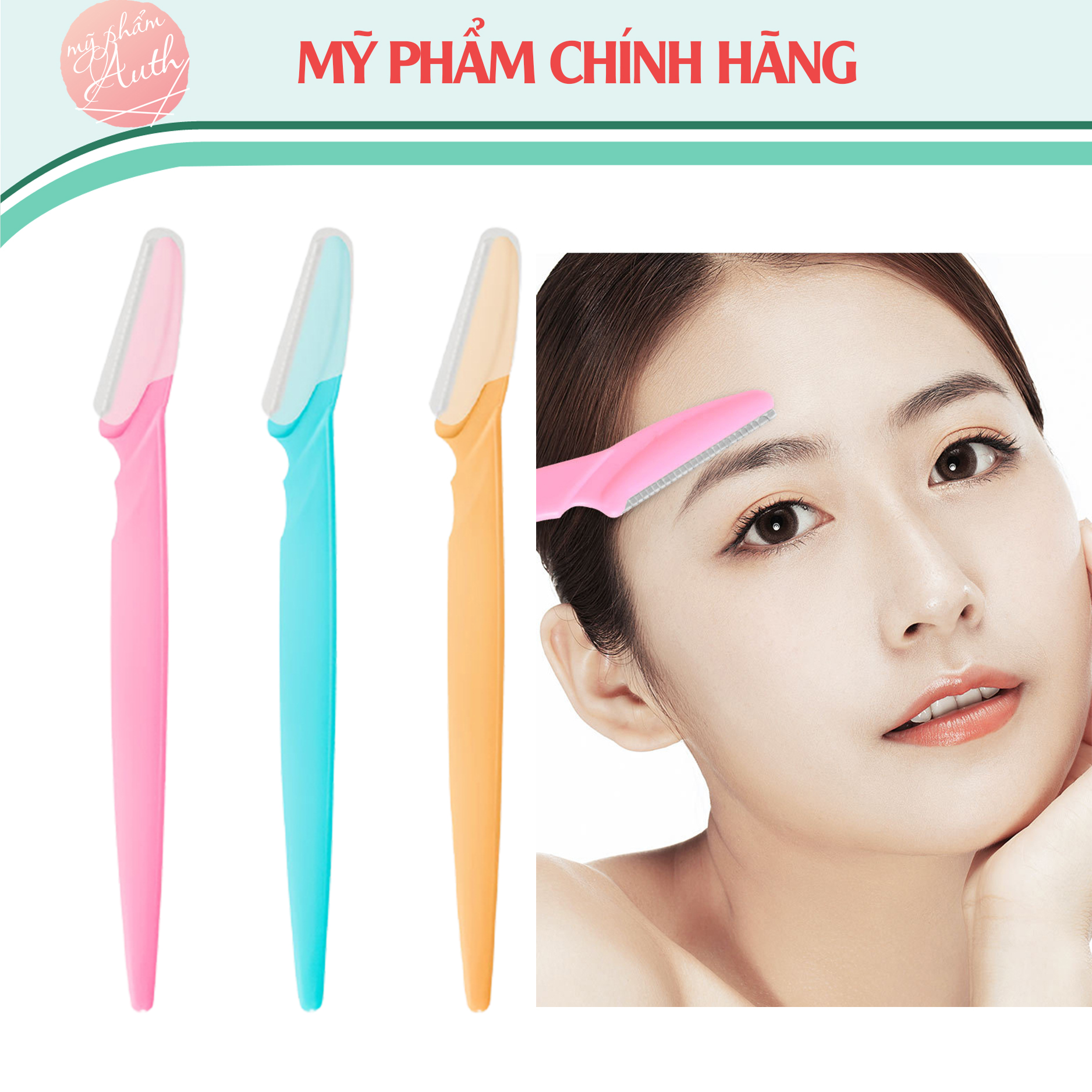 Dao Cạo Tỉa Lông Mày Định hình lông mày theo khung - dao siêu bén