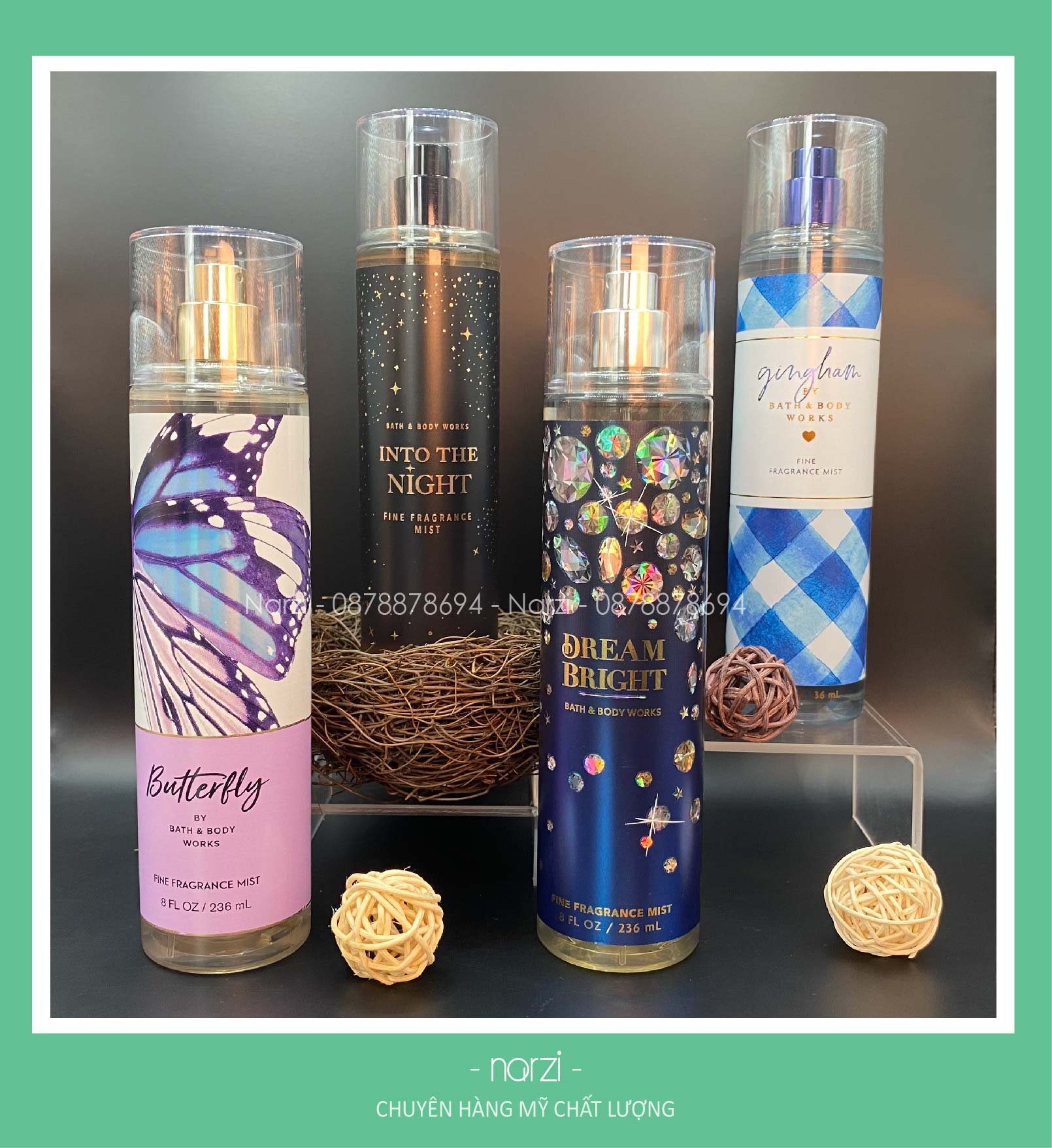 Xịt thơm toàn thân bath & body works