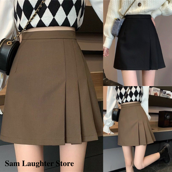 Chân váy xếp ly, chân váy nữ hàn quốc V906 Sam Laughter Store