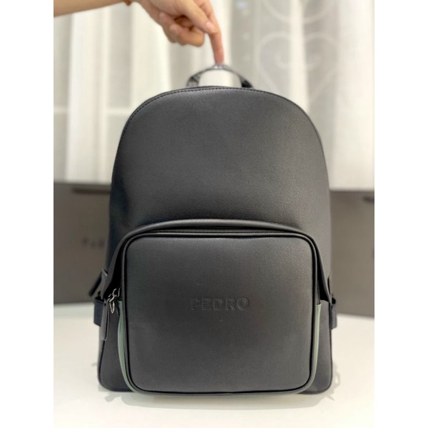 Ba lô pedro backpack pm2-26320122 chất da cực mềm mịn, size 30x41x12cm thiết kế form chi mấy siêu nét.