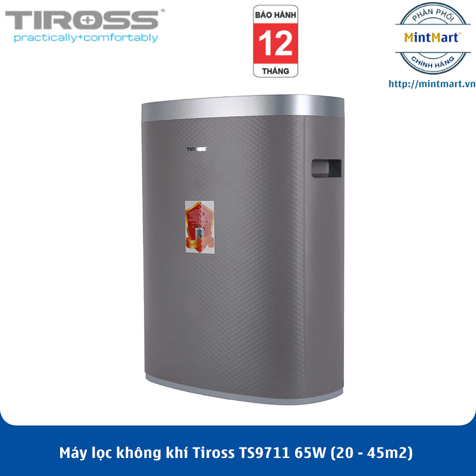 Máy lọc không khí tiross ts9711 65w - hàng chính hãng