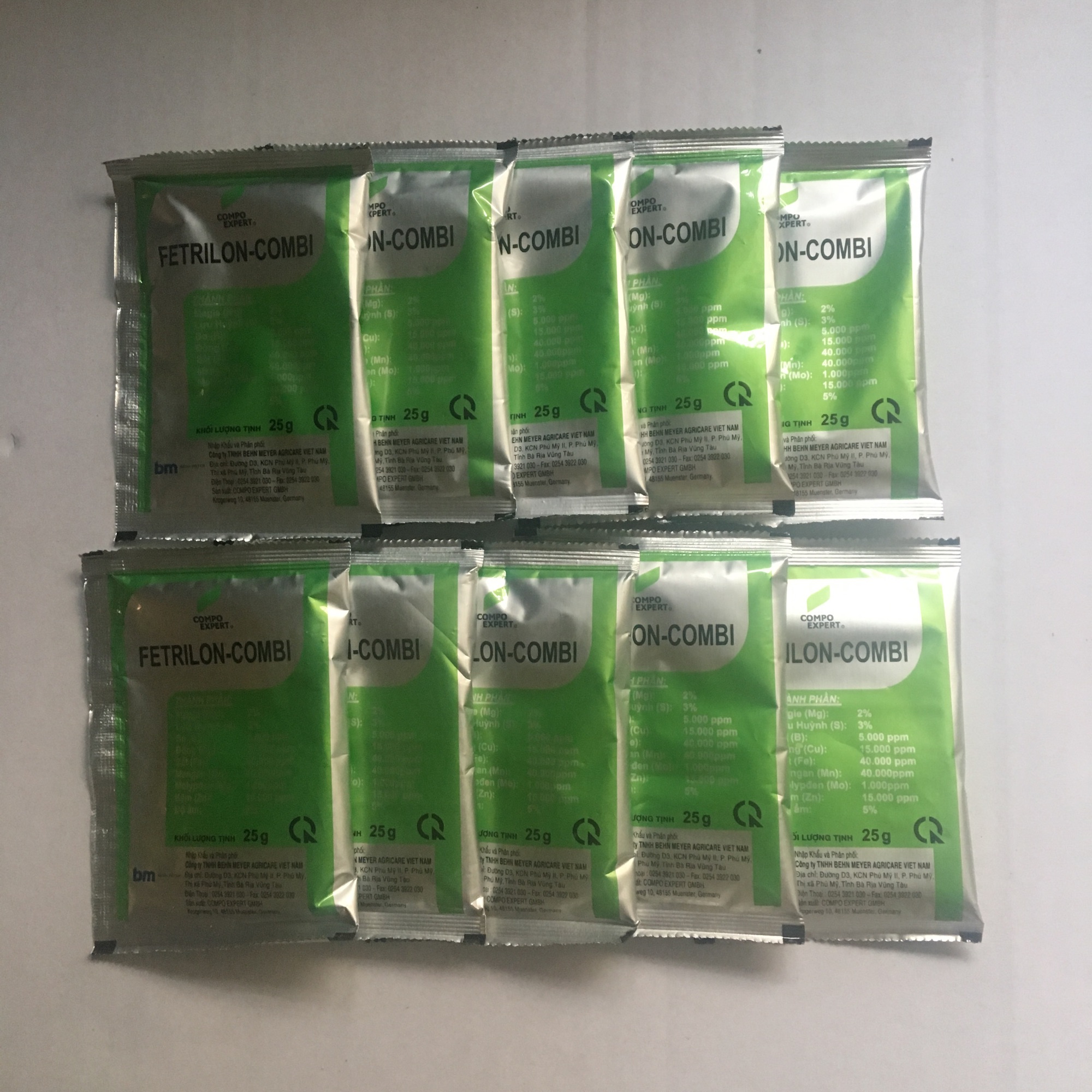 [HCM]Phân bón lá vi lượng FETRION-COMBI combo 10 gói loại 25 gram