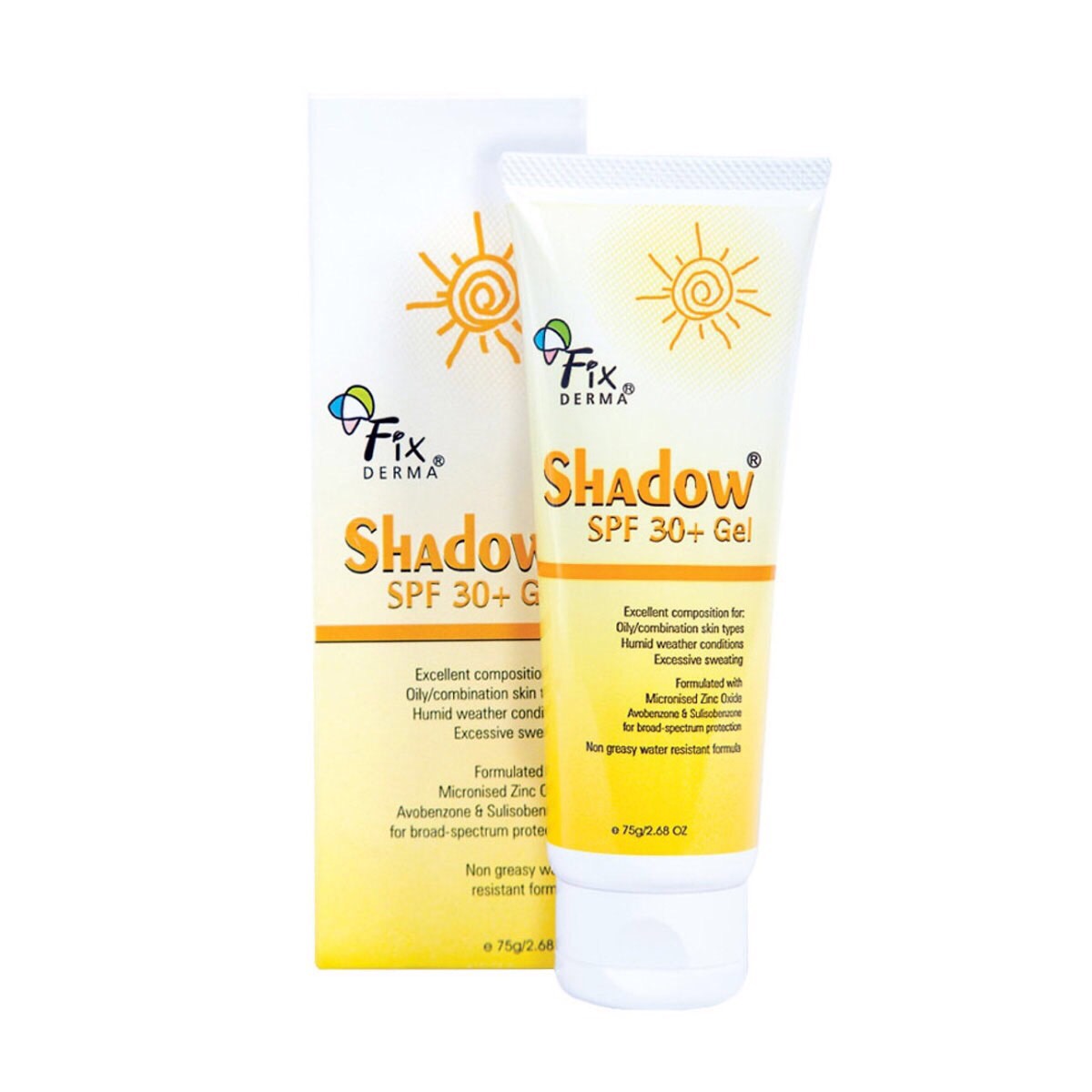 Kem chống nắng fixderma shadow spf 30+ gel 75g