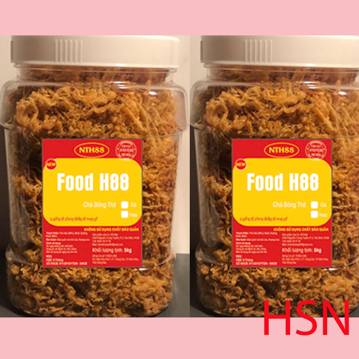 1Kg chà bông heo xù đóng 2 hũ / quà tặng cao cấp