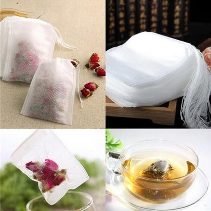 Combo 100 túi lọc đựng trà lọc gia vị bằng vải không dệt an toàn sức khỏe