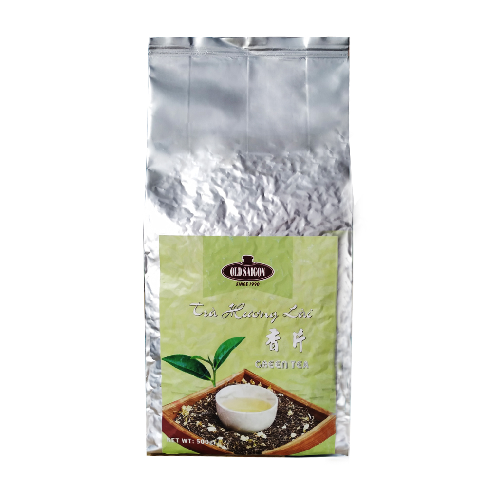 [HCM] Trà Oolong Hương Lài (trà olong ướp hoa nhài) Jasmine tea ướp hương lài Old Sài Gòn 500gram đậm hương đậm vị, dùng pha trà đạo trà sữa trà đá