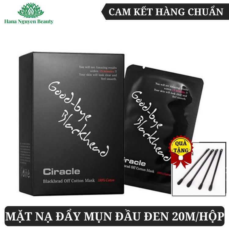 Mặt Nạ Đẩy Mụn Đầu Đen GOODBYE BLACKHEAD (1 Miếng) - Tặng Tăm Lấy Nhân Mụn