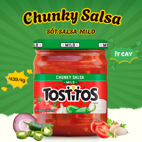 Tostitos Mild Salsa Sauce 439.2g Origin: Usa (Glass Jar)