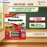 Vỉ 2 viên Pin Panasonic Alkaline AA LR6T/2B-V – Hàng Chính Hãng