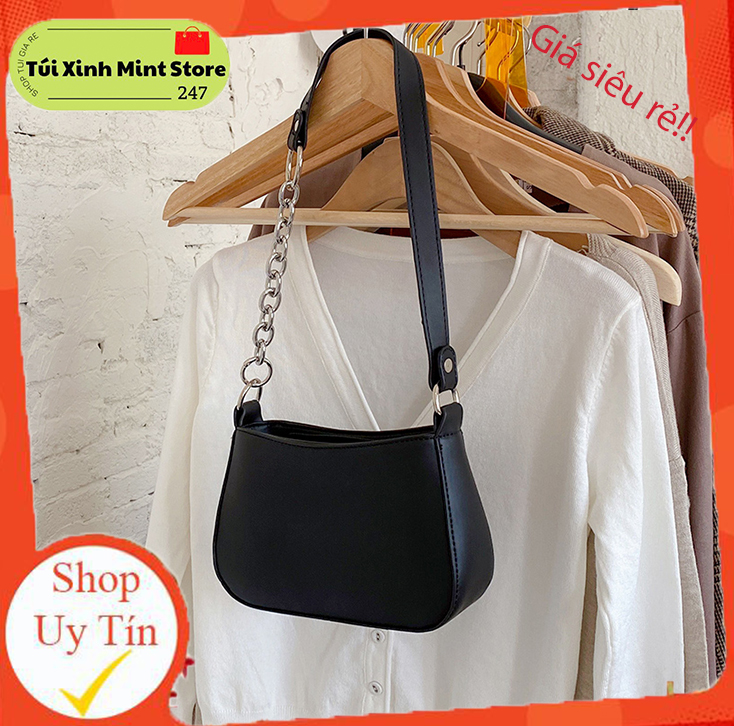 Túi Xách Nữ Đeo Chéo 🔸FREESHIP🔸 Túi Kẹp Nách Đeo Vai Da Mềm Trơn PK 201