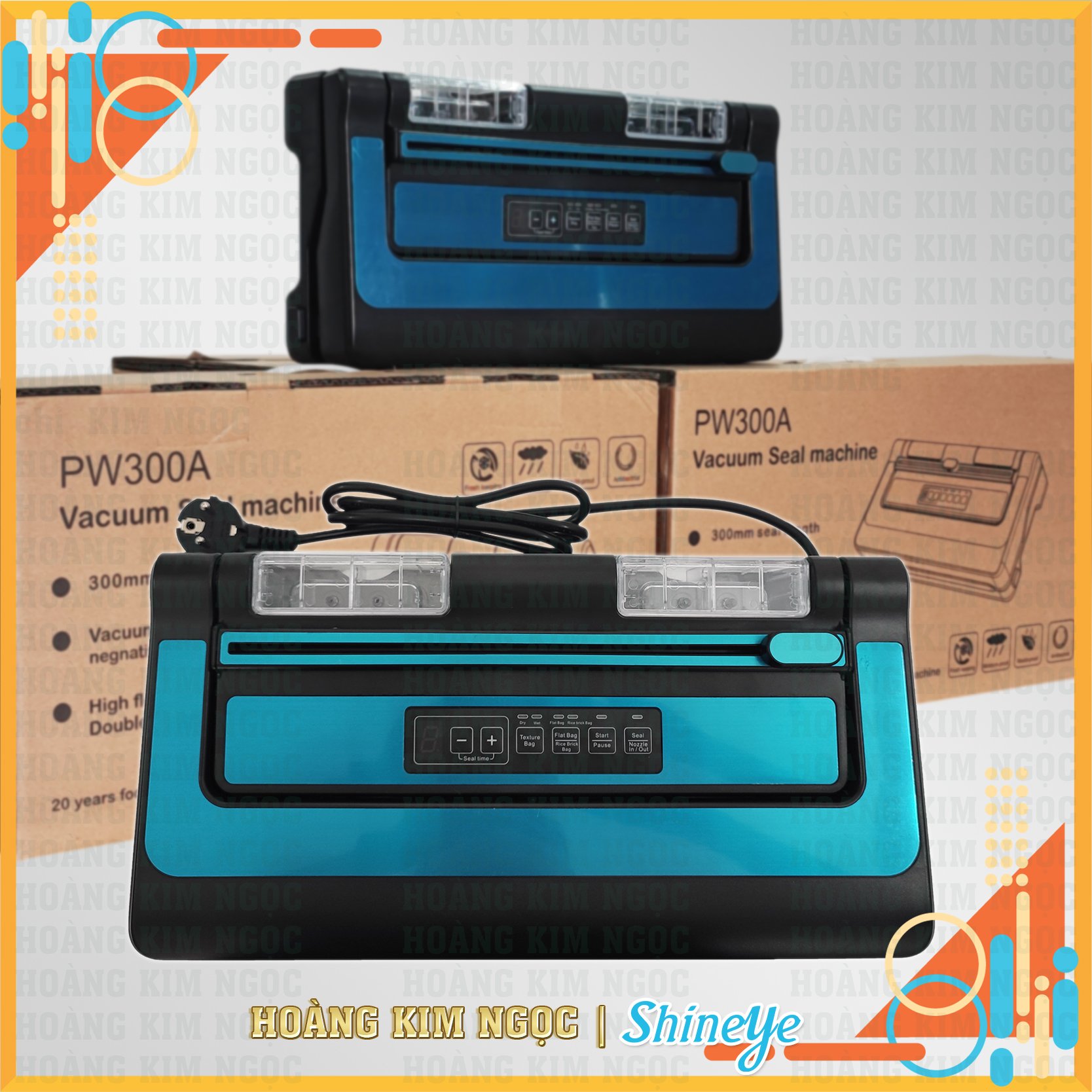 Máy hút chân không pw-300 shineye & hoàng kim ngọc - phiên bản quốc tế