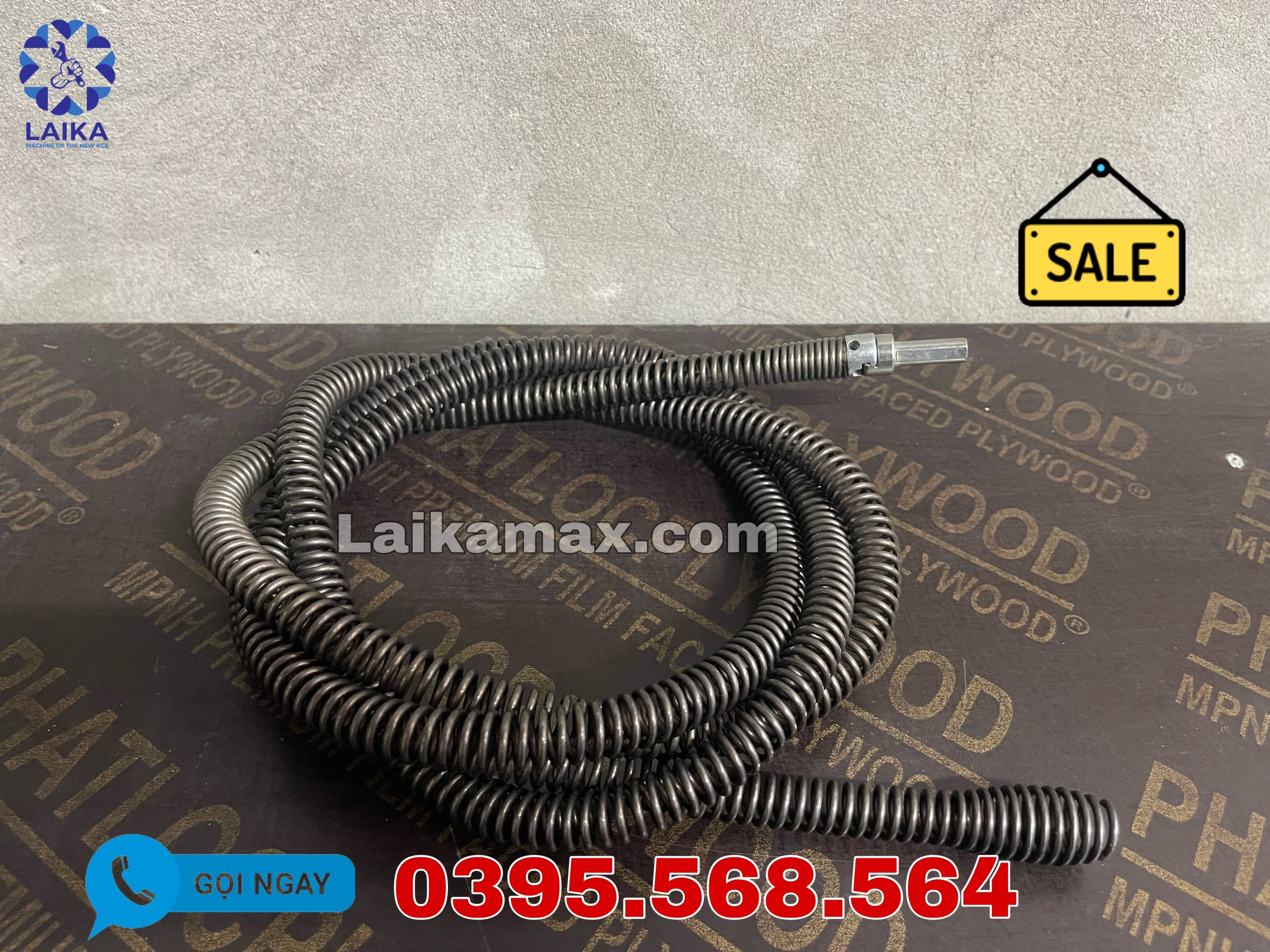Dây thông tắc cống lò xo dùng máy khoan dài 2,5m