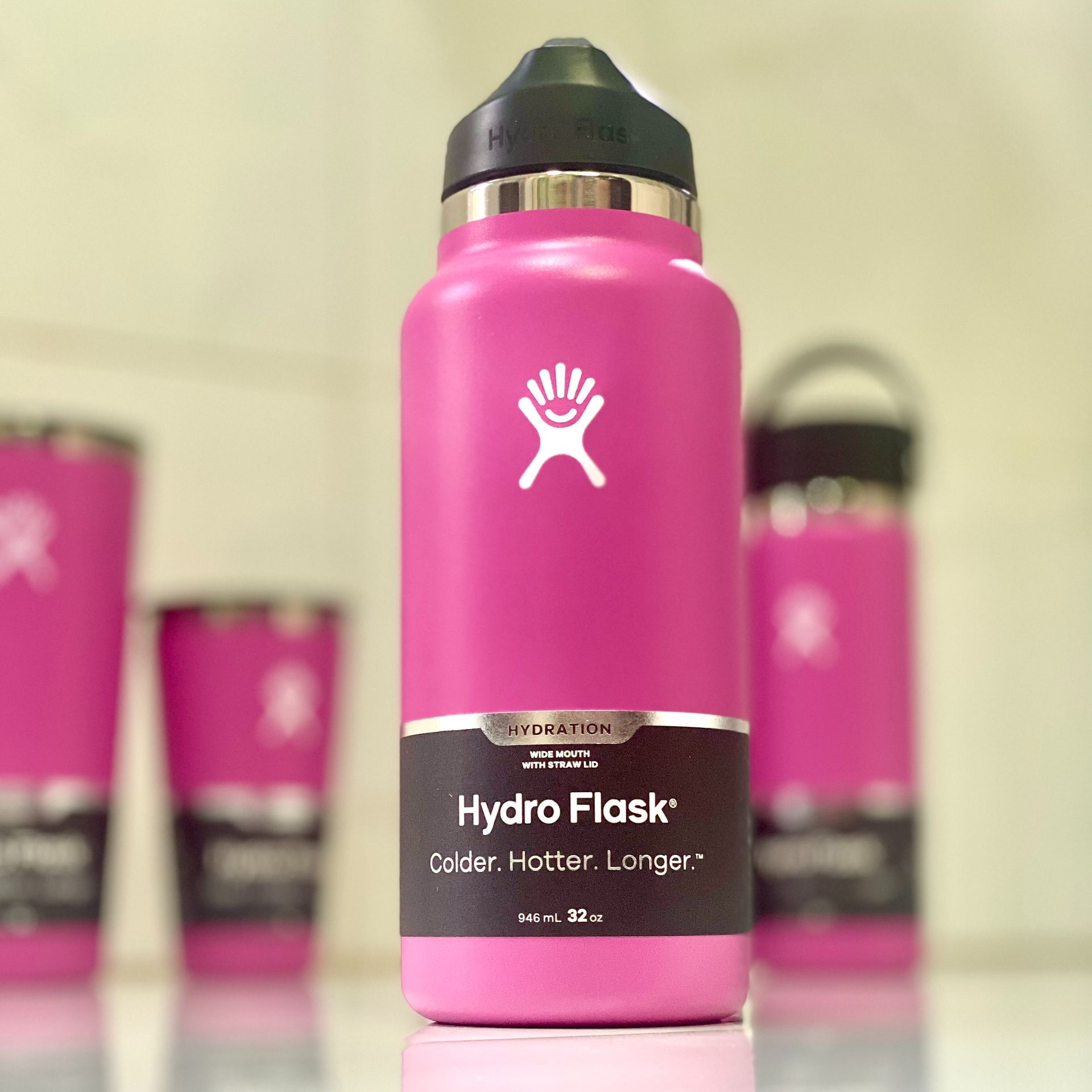 Bình giữ nhiệt Hydro Flask chính hãng Mỹ có ống hút 32 oz