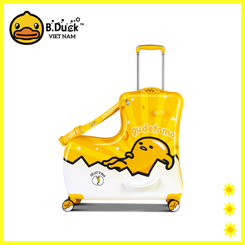 [HCM]Vali B.Duck kiêm ghế ngồi cho bé (Trứng vỡ Version) | Size 20