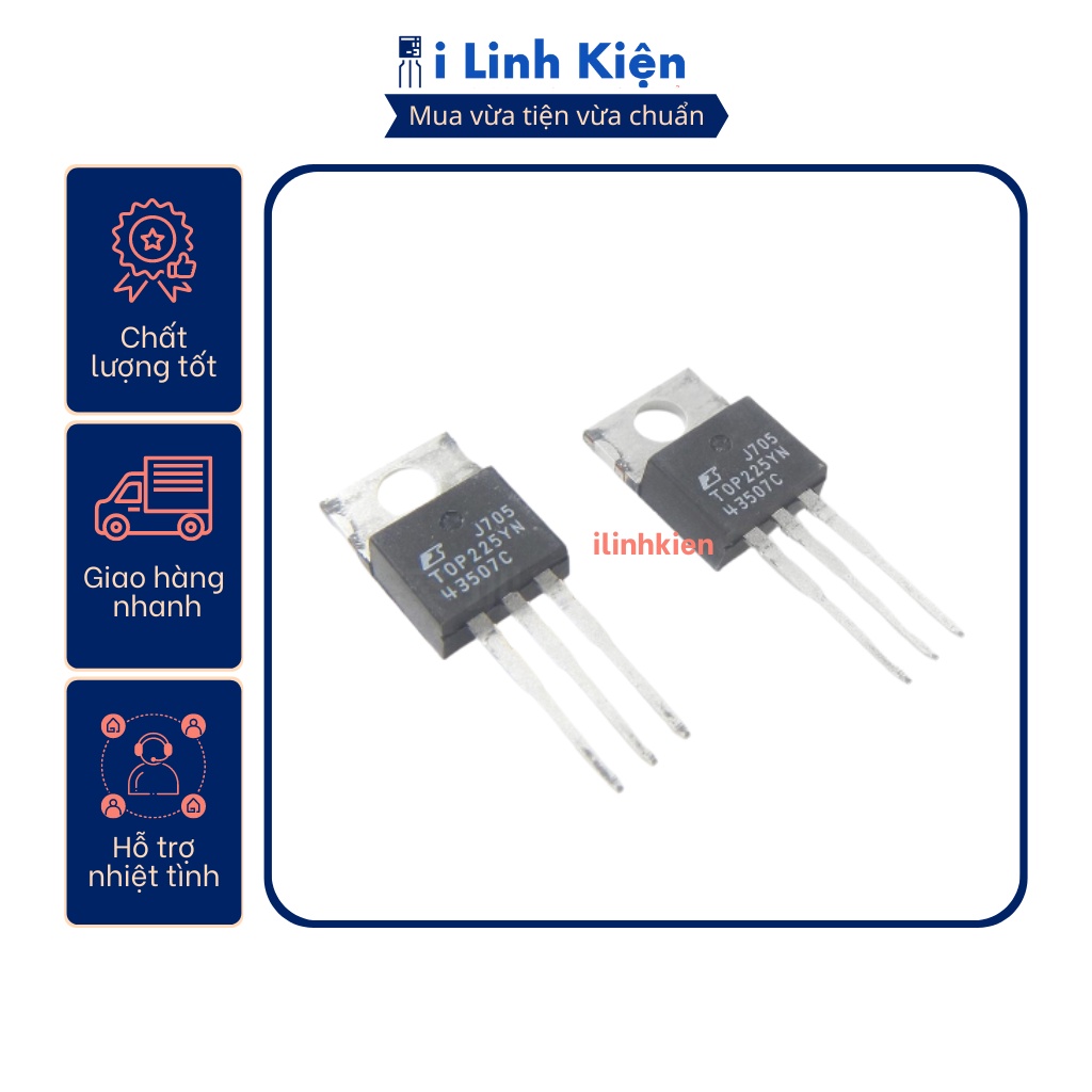 Ic nguồn top225yn 100w to-220 chính hãng power integrations