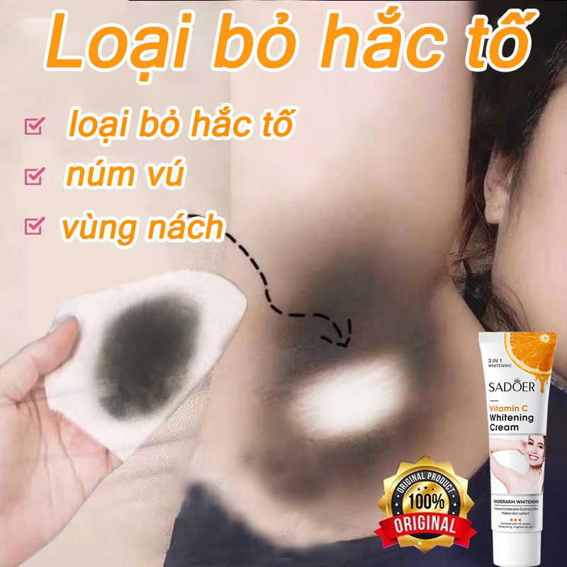 kem làm trắng vùng da dưới cánh tay vitamin c Kem làm trắng và sáng Serum làm hồng nhũ hoa và vùng kín hiệu quả sau 7 ngày sử dụng, kem làm hồng nhũ hoa tái tạo vẻ đẹp thanh xuân 50g