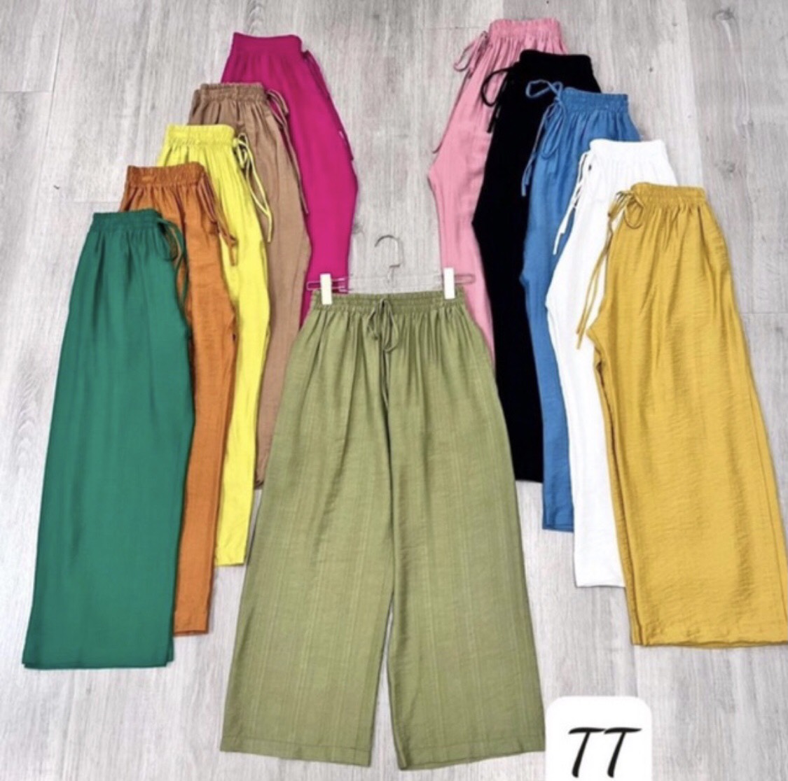 Quần đũi tơ ống rộng ht_68