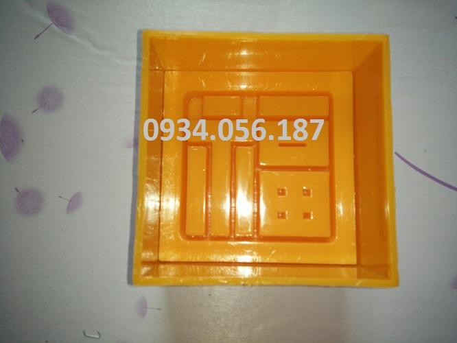 Khuôn nhấn xôi vuông 12cm chữ Phước