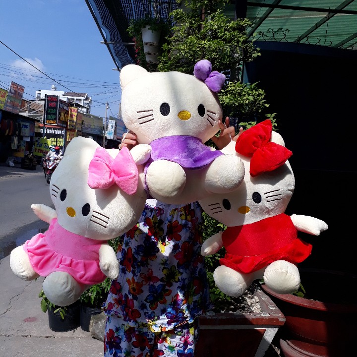 Mèo kitty nhồi bông 45cm