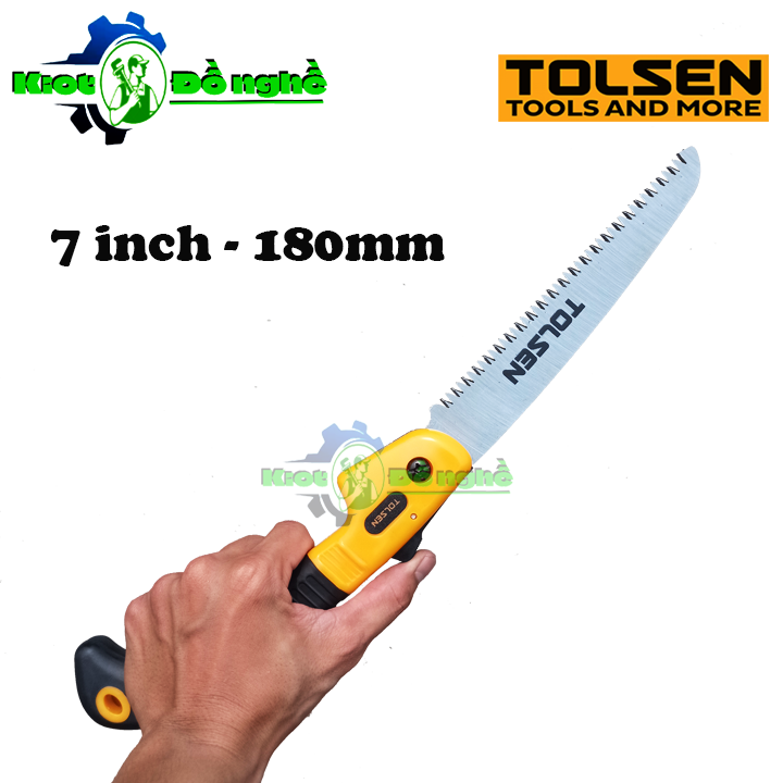 Cưa cắt cành cầm tay 7 inch tolsen 31014 - cưa xếp gấp gọn, cưa cành, cưa gỗ, cưa mini nhỏ gọn