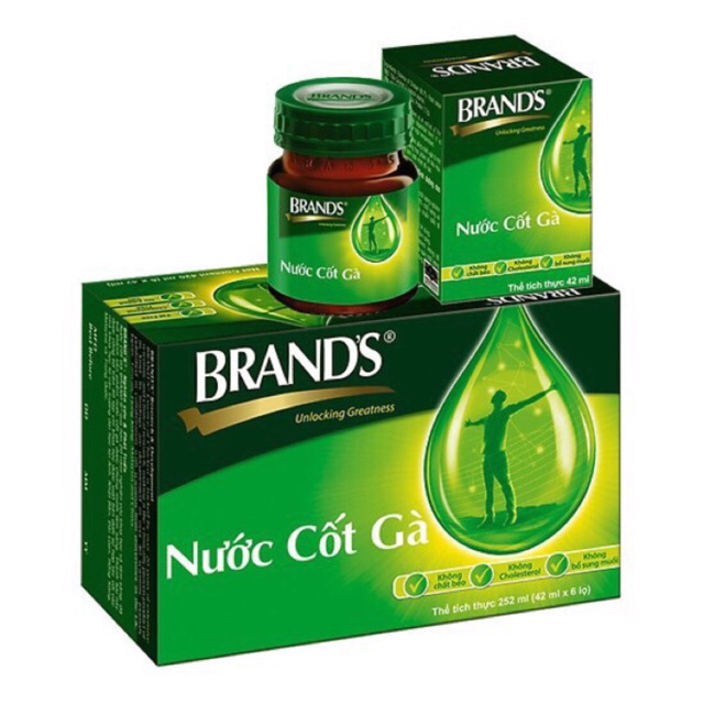 Hộp 6 lọ nước cốt gà Brand's Thái lan