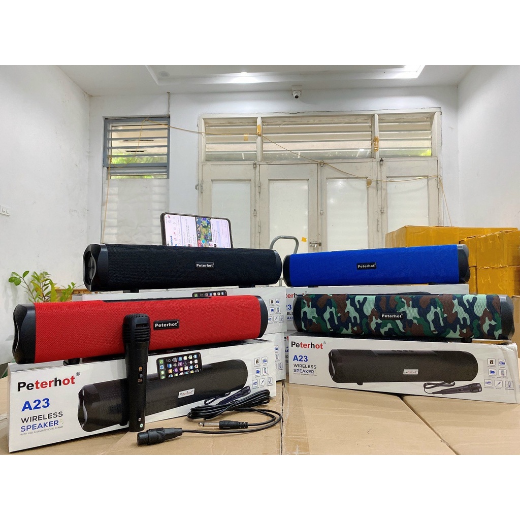 💝 bluetooth karaoke a23 💝 loa hát karaoke tại nhà a23 tặng míc - bộ loa karaoke bluetooth mini a23 - loa hát karaoke siêu hay - chính hãng - âm bass chắc - pin khủng - loa hát karaoke - loa karaoke bảo hành 1 năm