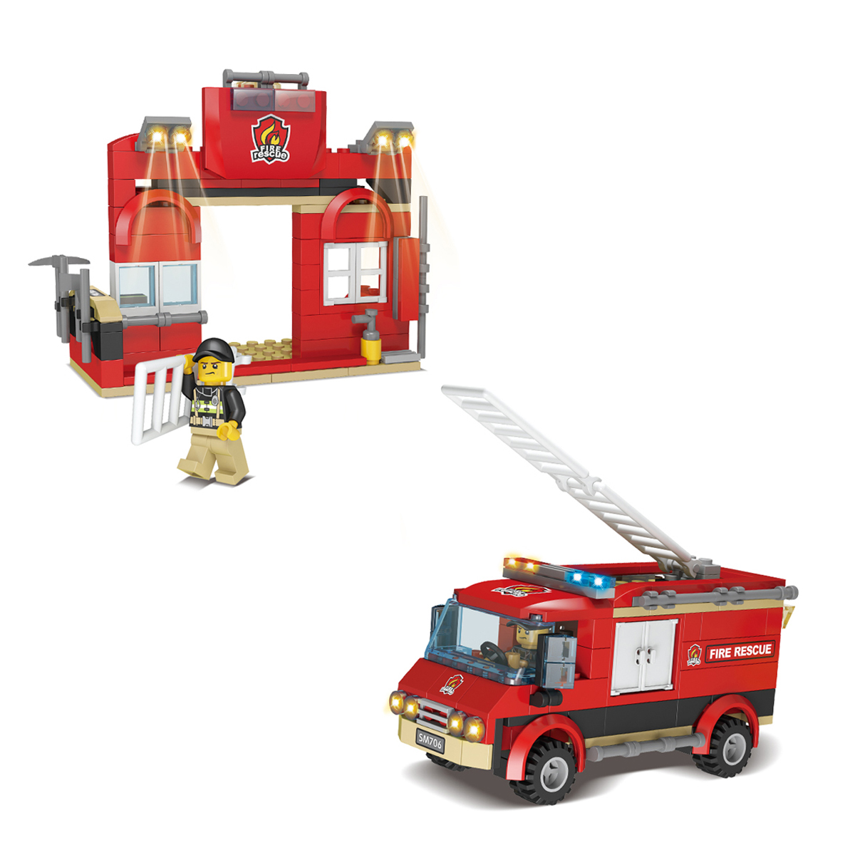 [HCM]LEGO ĐỒ CHƠI LẮP RÁP MÔ HÌNH XE CỨU HỘ CHO BÉ 2IN1 SM704