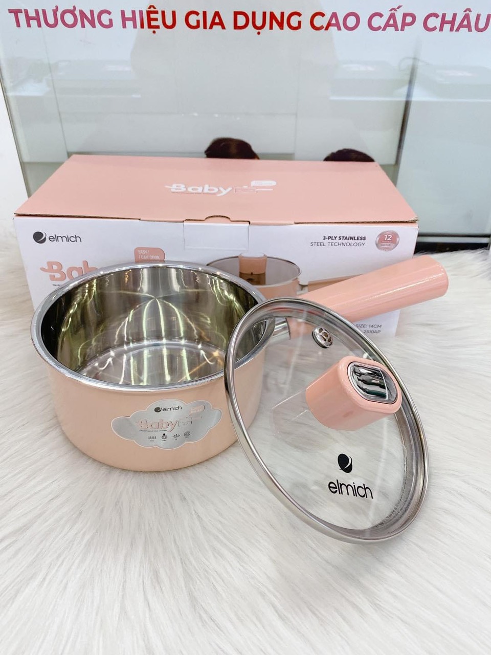 Quánh inox nguyên khối Elmich Baby EL 2510AP