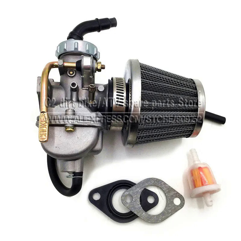 Pz20 20 20Mm Xe Máy Bộ Chế Hòa Khí Carb Cho 50cc 70cc 90CC 110cc 125cc 135 Cho Kazuma ATV Quad Go Kart Sunl