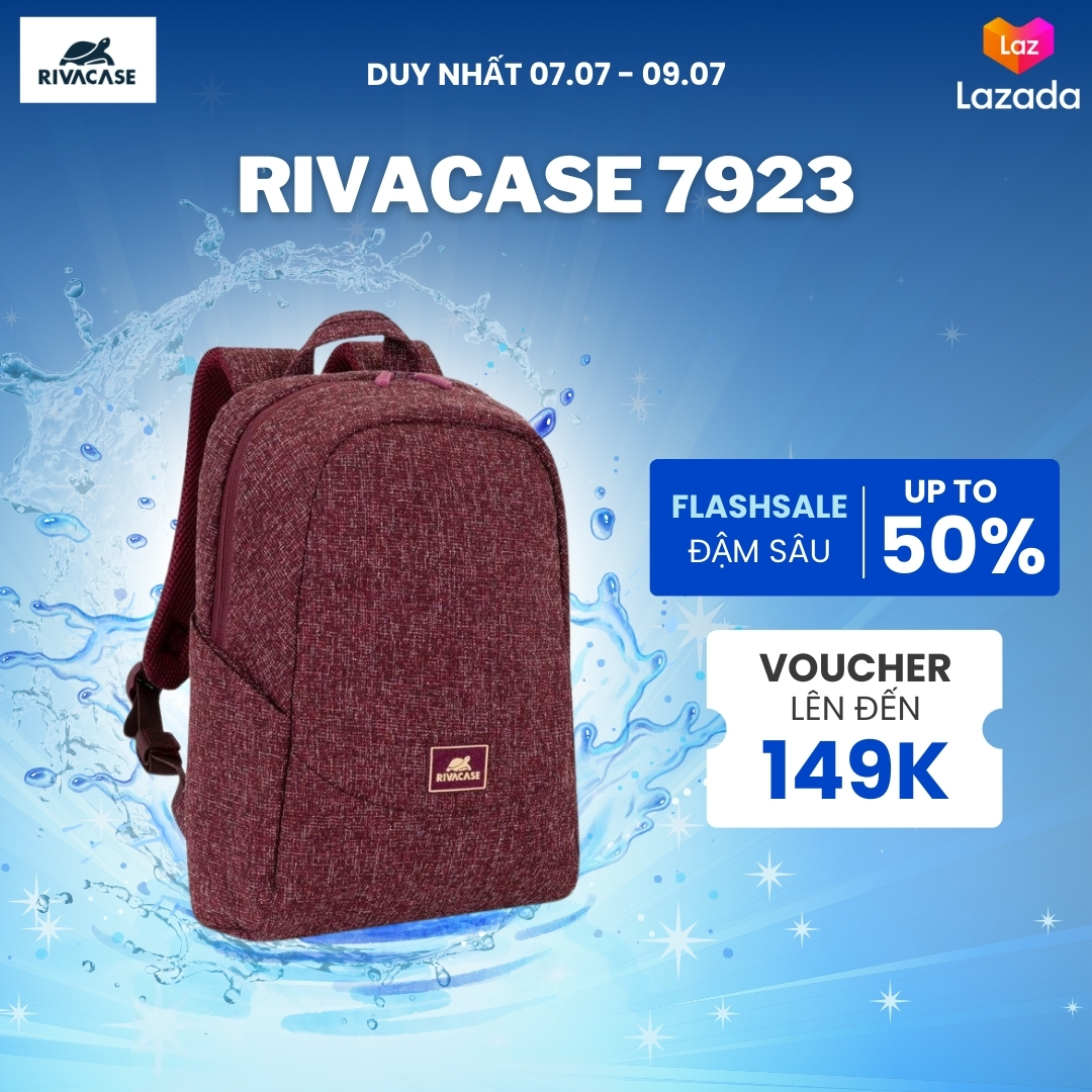 Balo chống thấm nước rivacase 7923 13.3 inch - hàng chính hãng