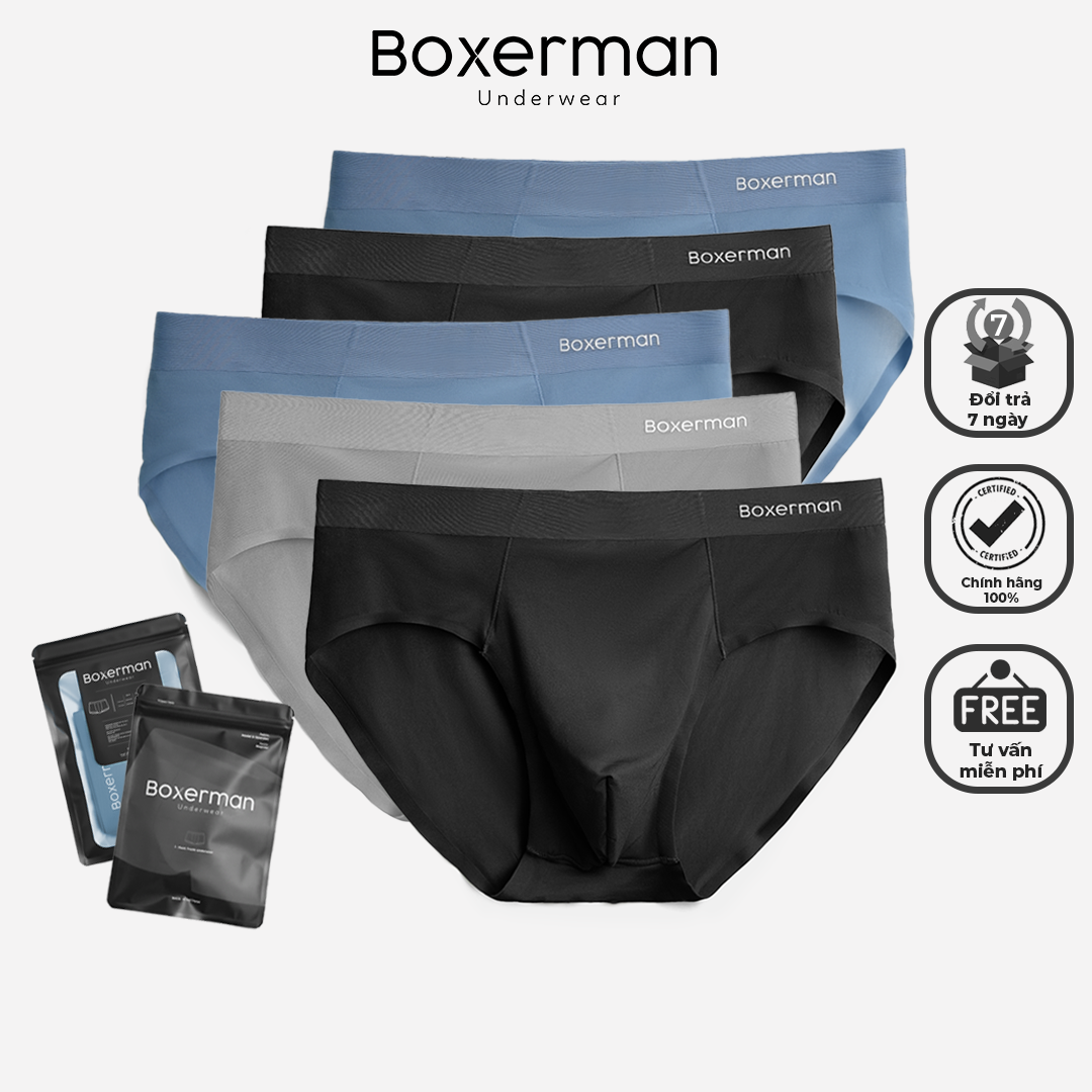 Combo 5 quần sịp tam giác slip cao cấp boxerman