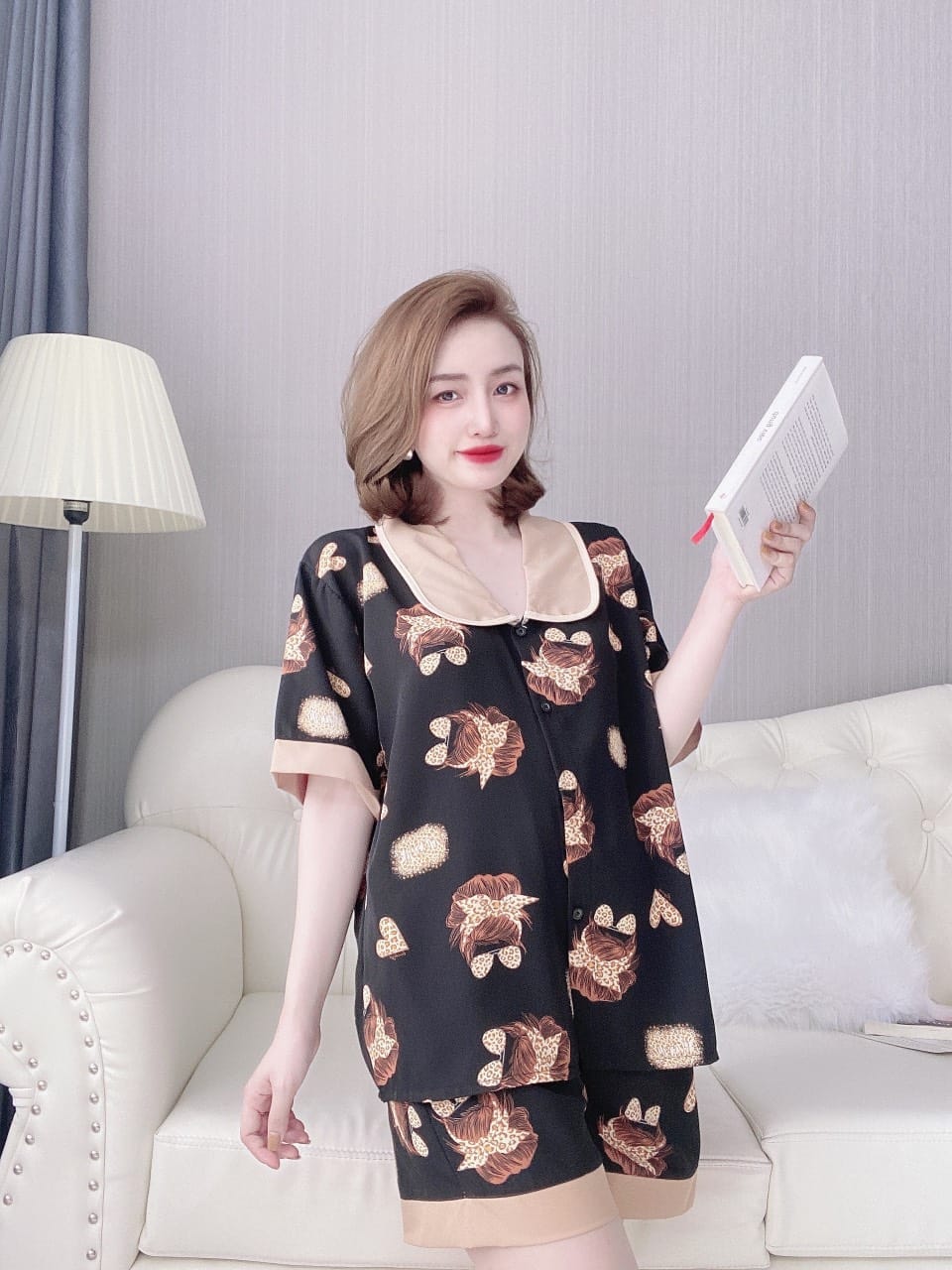 Set lụa 100d cao cấp - mẫu mặc ảnh thật