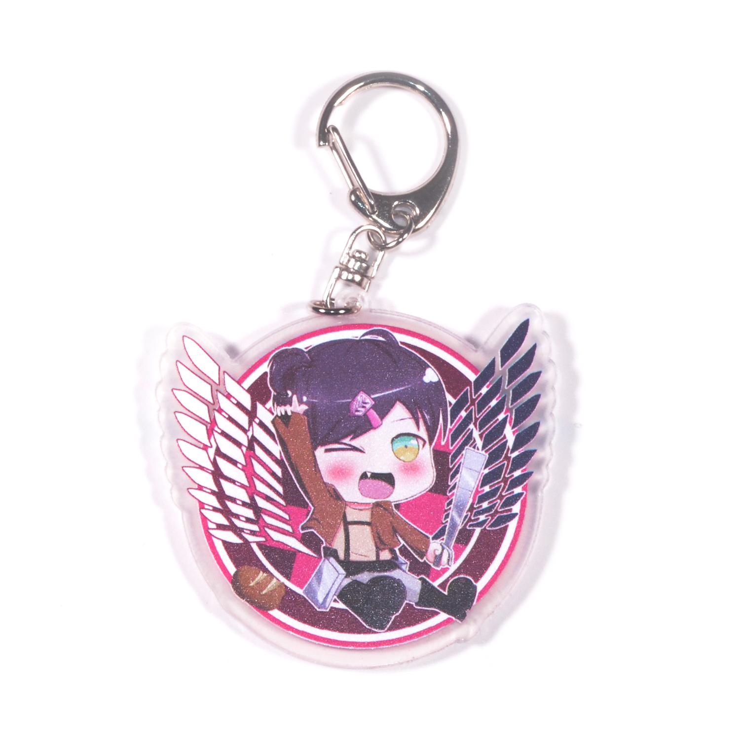 [7-11/12 VOUCHER 8%][thanh lý bán lỗ] Móc khóa Anime mica - Attack On Titan [AAM] [PGN18]