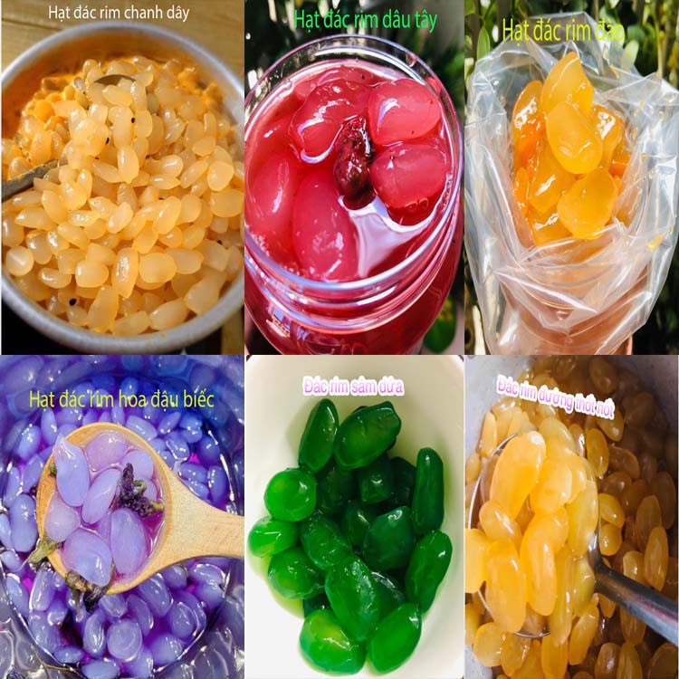 Hạt đác rim nhà làm siêu ngon - hũ 500g, hạt đác rim chanh dây/ đác rim dâu tây/ đác rim đào/ đác rim thơm/ đác rim sâm dứa/ đác rim đường thốt nốt/ đác rim hoa atiso đỏ/ đác rim dâu tằm, thơm ngon, dẻo mềm, ngọt ít