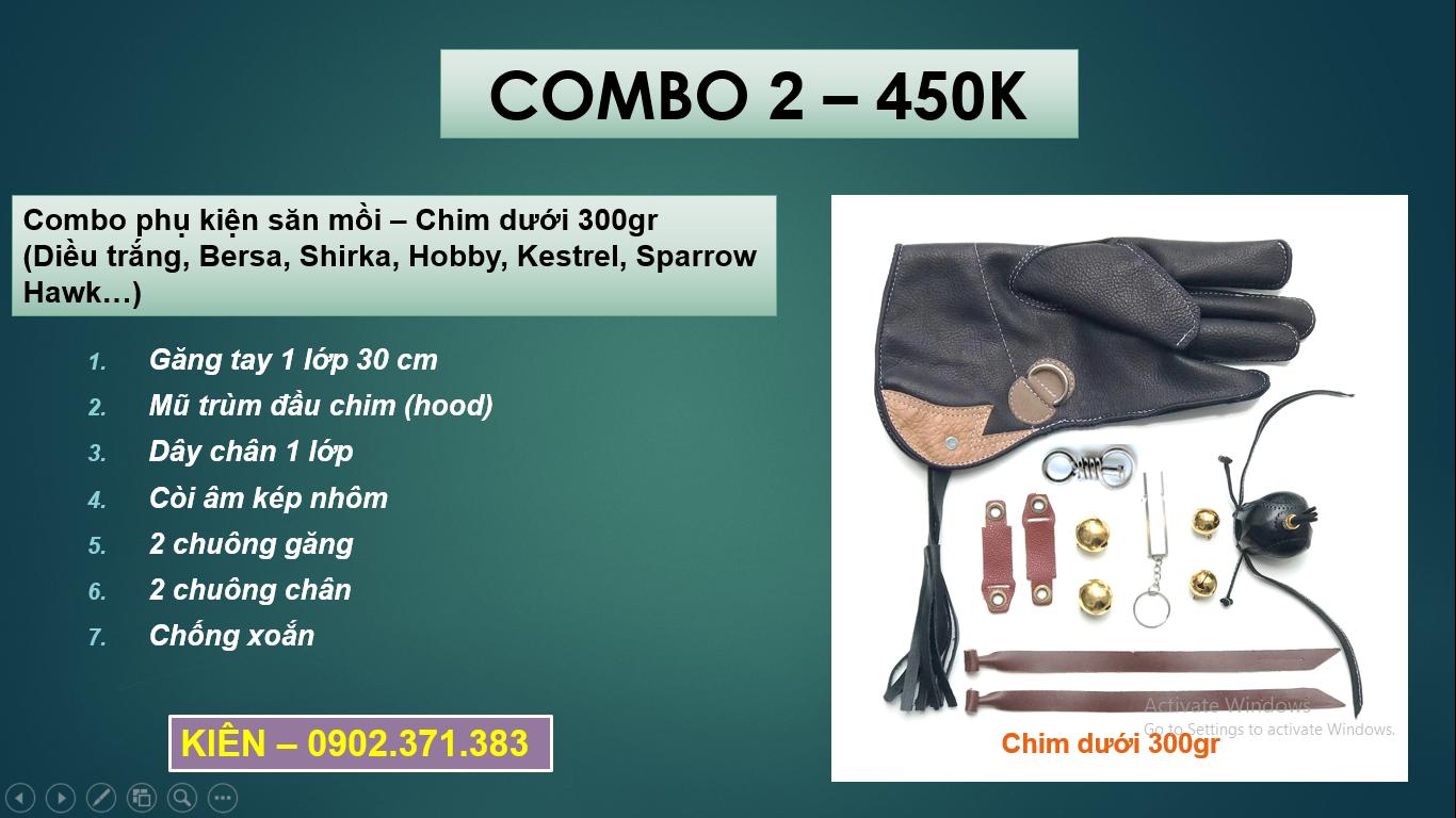 [HCM]Combo 2 - Phụ kiện chim săn mồi