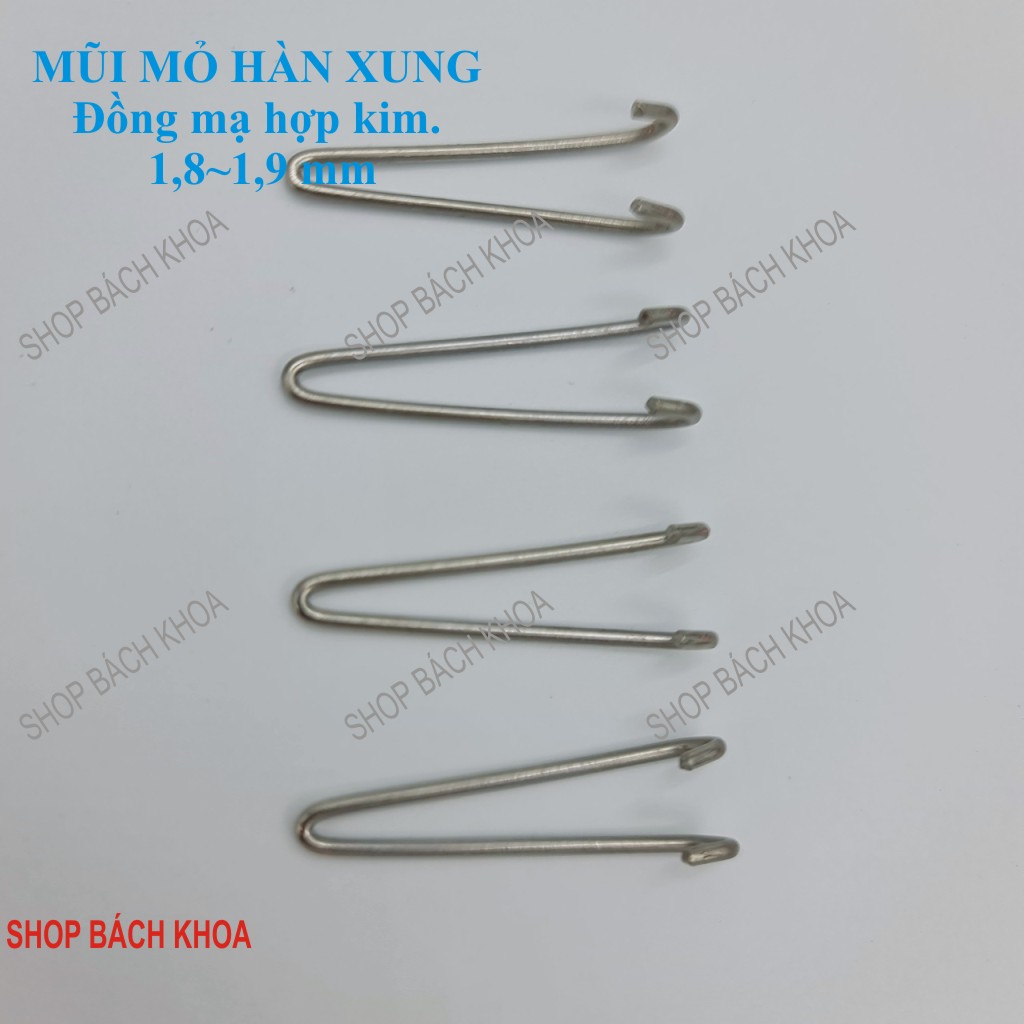COMBO 04 Đầu mũi mỏ hàn xung bằng đồng, mạ hợp kim, nóng nhanh, ít đứt gẫy, dùng cho các loại mỏ hàn xung. Shop Bách Khoa