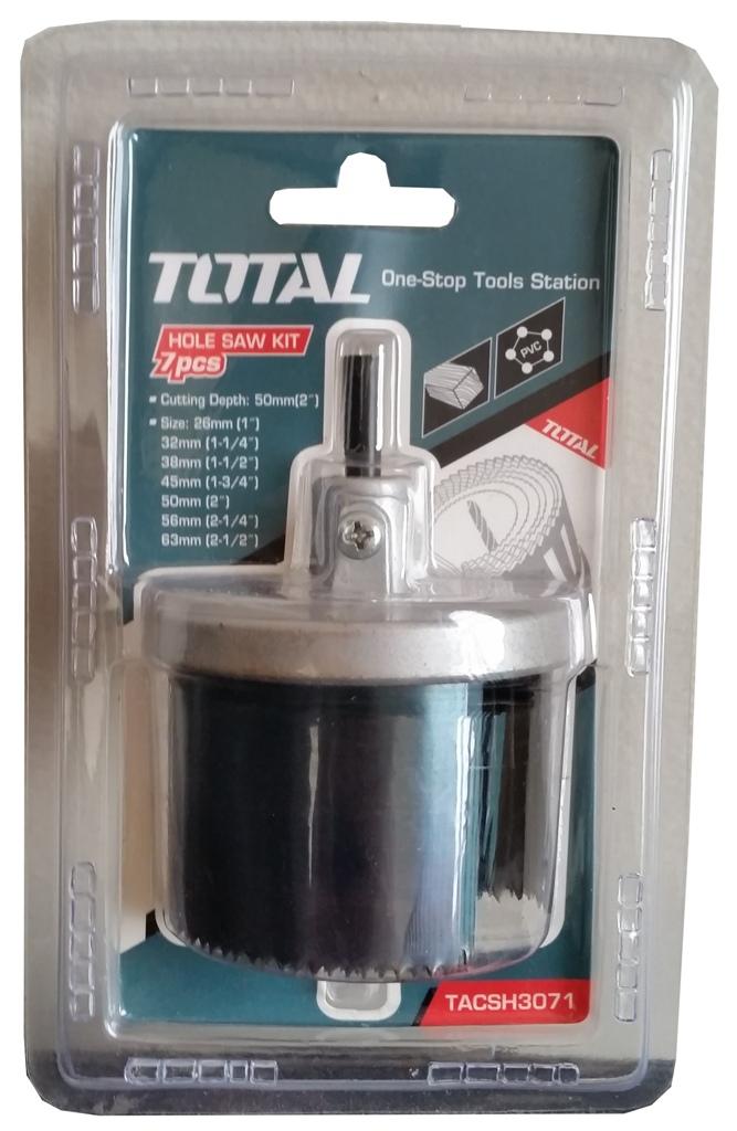 Bộ mũi khoét lỗ gỗ 7 chi tiết total tacsh3071