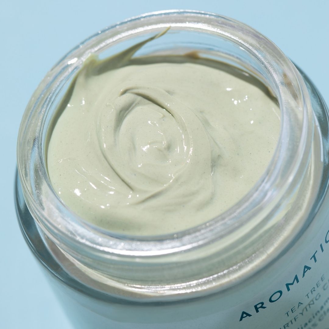 Mặt nạ đất sét Aromatica Tea tree Pore Purifying Clay Mask 2% Niacinamide + 45% 120g