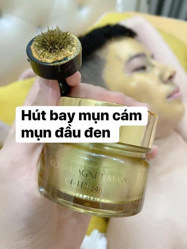 MẶT NẠ NAM CHÂM VÀNG 24K- QLADY(Tặng kèm 1 hủ cao mụn sâm vàng và 1 cục hút) CHÍNH HÃNG