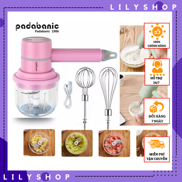 <Freeship +tặng quà 19k>Máy Đánh Trứng Cầm Tay - Máy xay thịt, tỏi, ớt đa năng MIFAN 2021 - Hộp xay 250ml + 2 đầu đánh trứng sữa cafe - BH 3 THÁNG 1 ĐỔI 1 -lilystore