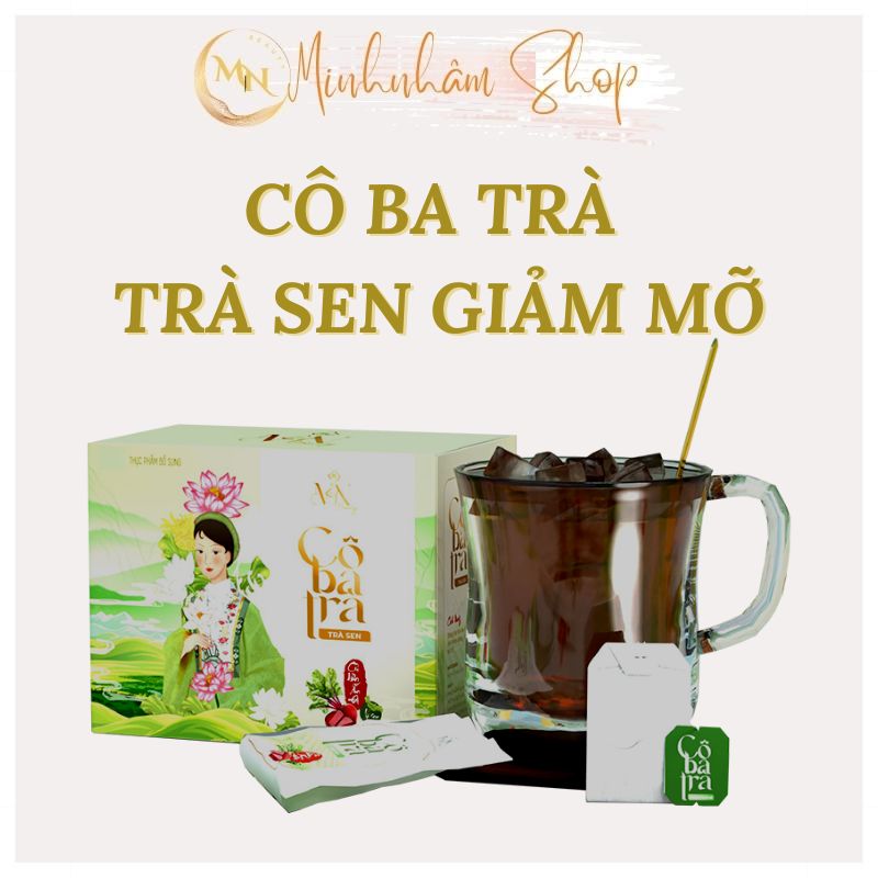 Cô ba trà - trà sen giảm mỡ bụng + tặng kem tan mỡ + quần sinh nhiệt