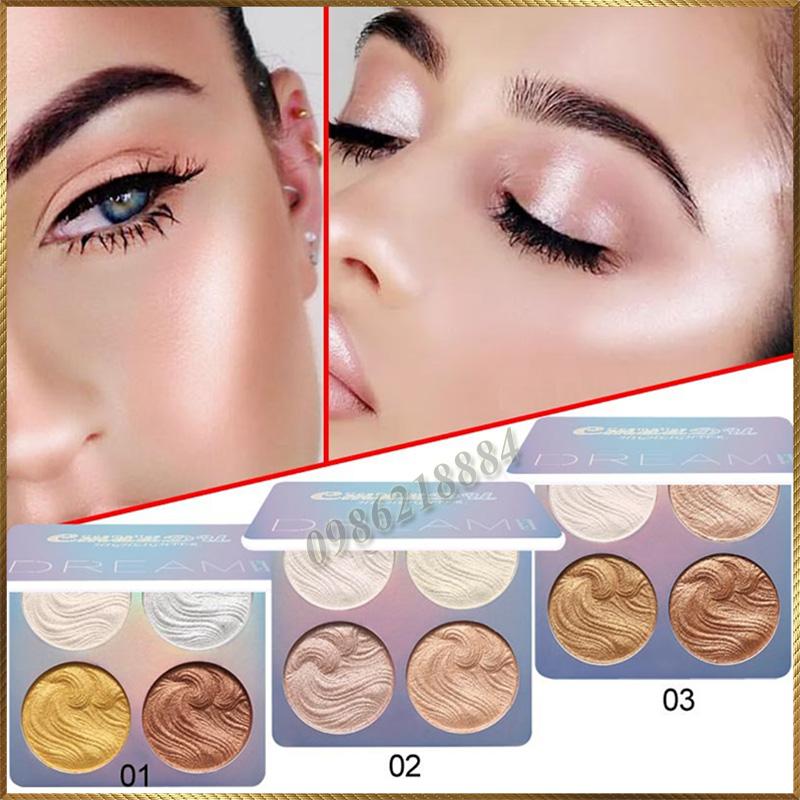 Phấn bắt sáng cmaadu bảng 4 ô màu hlc31