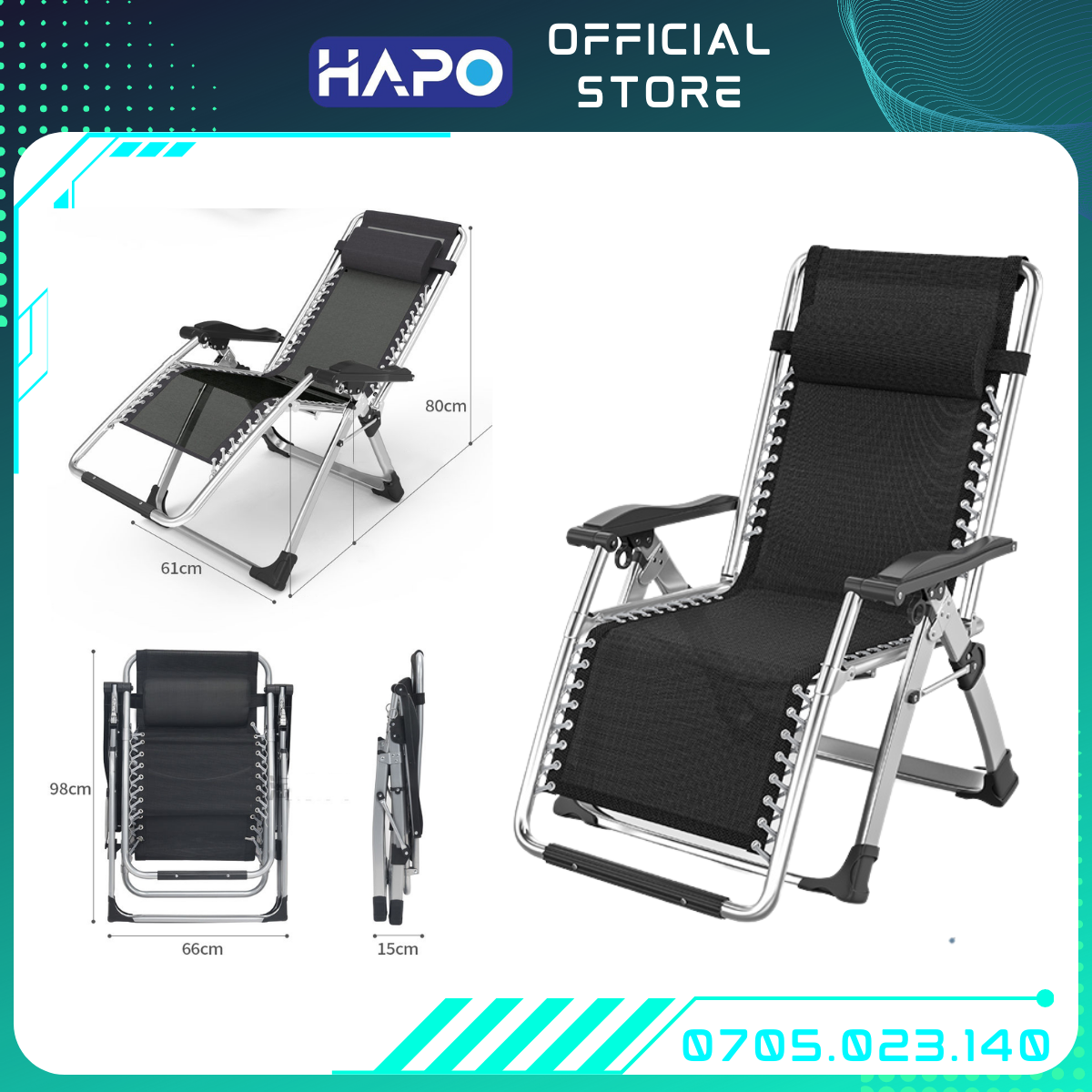 Ghế thư giãn, ghế xếp, Ghế gấp ngủ thư giãn văn phòng, gia đình HP G 7, ghế ngủ đầu giường gấp gọn dễ dàng tiện lợi khi sử dụng