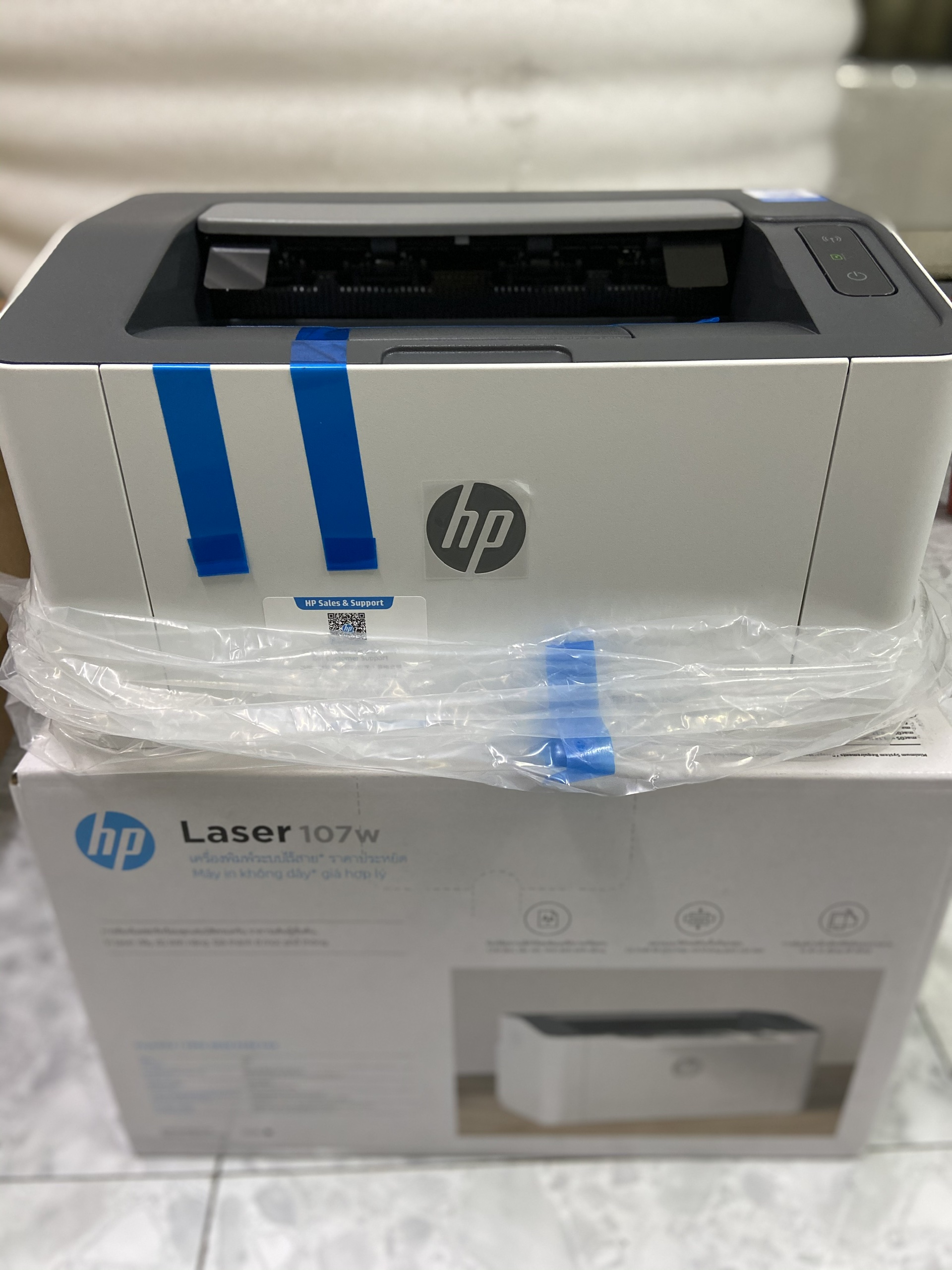 Máy in HP LaserJet Pro M107w (4ZB78A) in Wifi  - hàng chính hãng bảo hành 12 tháng